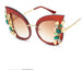 Diamond-Encrusted Personalized Frame Fashion Beauty Sunglasses