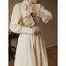Tea Break French Retro Style Dress Women's Long Vintage Dress