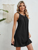 Crochet Hollowed Sleeveless Cover-Up Dress for Women’s Swimwear