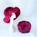 Imitation Raccoon Fur Basin Hat Warm Ball Bag Set Fur Hat Bag Sets