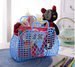 Large PE Plastic Detachable Shopping Basket – Hollow Design Storage Bag