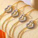 18K Gold-Plated Heart Bracelet Delicate Women's Jewelry Gift