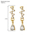 Diamond Inlaid Water Drop Zircon Earrings Women Simple Elegant Small Exquisite Jewelry