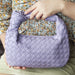 Woven Designer Handbag - Fashionable Cowhorn Knotted Bag for Stylish Carrying