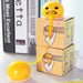 Lazy Egg Yolk Stress Relief Toy: Squeezable Vomiting Egg Ball