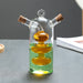 Dual-Layer Glass Kitchen Oil and Vinegar Bottle with Sealed Design