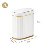 Touchless Smart Sensor Trash Bin with Automatic Lid and Modern Design