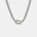 Elegant Titanium Steel Knot Pendant Necklace for Women Jewelry