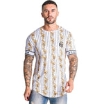 Casual Men's T-Shirt Stripe Fashion Tops Streetwear Fashion Hip-Hop T-Shirts