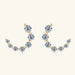 925 Sterling Silver Moissanite Stud Earrings for Women’s Jewelry