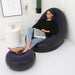 Air Mattress Lazy Sofa Deck Chair Comfortable Leg Stool Rest Beanbag Sofa