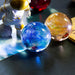 Decorative LED Glowing Crystal Ball with Dragon Bead and Night Light Function