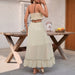 Women's Bow Lace Two-Piece Skirt Set – French Vacation Style