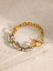 18K Gold-Plated Stainless Steel Classic Chunky Chain Bracelet