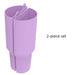 2-in-1 Silicone Inner Lined Double Wall Drinking Cup – 40oz Capacity