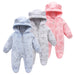 Baby Cartoon Hooded Jumpsuit – Warm & Cozy Crawling Suit