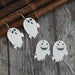 Ghost-Themed Acrylic Drop Earrings in a Two-Piece Halloween Dangle Set
