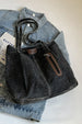 Medium Denim Tote Bag – Casual Women's Zipper Shoulder Bag
