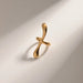 18K Gold-Plated Stainless Steel Cuff Earrings for Women