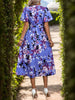 Sweet And Elegant Colorful Floral Print Dress With Flowing Silhouette And Feminine Charm