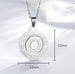 Chinese Zodiac Pendant Necklace - Rotating Titanium Steel Ring