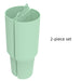 2-in-1 Silicone Inner Lined Double Wall Drinking Cup – 40oz Capacity