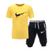 Two Pieces Sets T Shirts Shorts Set Hight-Quality Men's Fashion Clothing