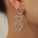 Titanium Steel Heart Shaped Earrings for Women’s Fashion Jewelry