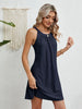 Crochet Hollowed Sleeveless Cover-Up Dress for Women’s Swimwear
