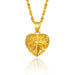 Elegant Brass Gold-Plated Necklace - Ethnic-Style Pendant Chain Wedding Jewelry