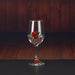 Elegant Crystal Red Wine Glass With Enamel Detailing And Decorative Decanter Style