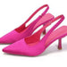 Women's Pointed Toe Kitten Heel Slingback Pumps for Elegant Styling