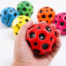 Colorful Camouflage Elastic Ball PU Foam High Bounce Ball Multi Hole Ball Toy