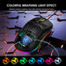 Hollow Hole RGB Gaming Mouse with Luminous LED Light for Office & PC Use