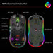 Hollow Hole RGB Gaming Mouse with Luminous LED Light for Office & PC Use