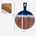 Resin Wave Pattern Wood Cutting Board for Kitchen Fruit and Steak Prep