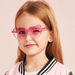 Retro Heart-Shaped Kids Sunglasses UV400 Protection Cute Cartoon Eyewear