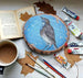 Handmade Wood Material Hand-Painted Round Piece Background Wall Decoration
