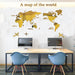 Acrylic 3D World Map Wall Stickers for Living Room and TV Background Decor