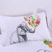 3D Bedding Flower Elephant Print Pillowcase Neck Pillow Case Decorative Bedding Cover