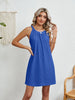 Crochet Hollowed Sleeveless Cover-Up Dress for Women’s Swimwear
