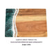 Resin and Acacia Wood Kitchen Cutting Board with Artistic Wave Design