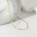 18K Gold-Plated Freshwater Pearl Necklace for Elegant Styling