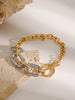 18K Gold-Plated Stainless Steel Classic Chunky Chain Bracelet