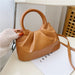 Cloud Bag Messenger Fashion Pleated Small Bag Simple Wooden Handle Handbag