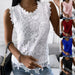 Women's Short Sleeve Lace Shirt Top For Elegant Summer Wear