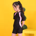 One-Piece Swimsuit for Boys and Girls with Sun Protection Design