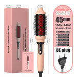 2-in-1 Infrared Hair Straightening and Curling Comb with Electric Heating