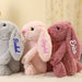 Embroidered Plush Bunny Doll with Long Ears – Soft Sleeping Toy for Babies