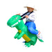 Kids Adult Inflatable Funny Cute Cartoon Dinosaur Rider Party Costume